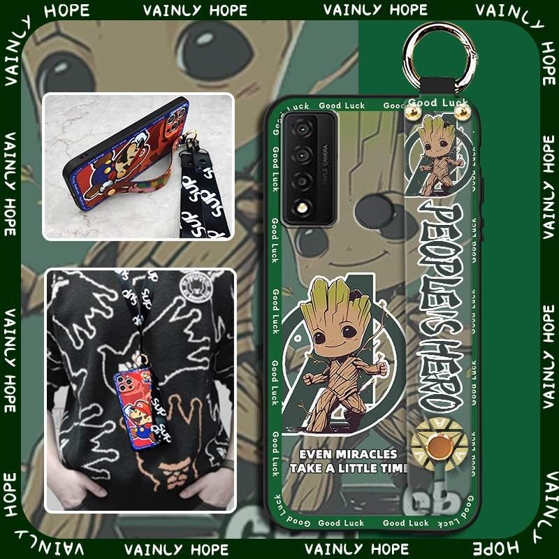 phone pouch Silicone Phone Case For TCL 20R 5G/Bremen 5G/20AX 5G mobile case Wristband Anti-dust cel