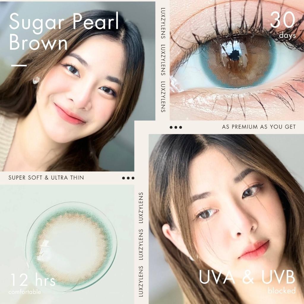 🔥คอนแทคเลนส์❤️ขนาดมินิ❤️ Sugar Pearl (Luxzylens) สี : Brown
