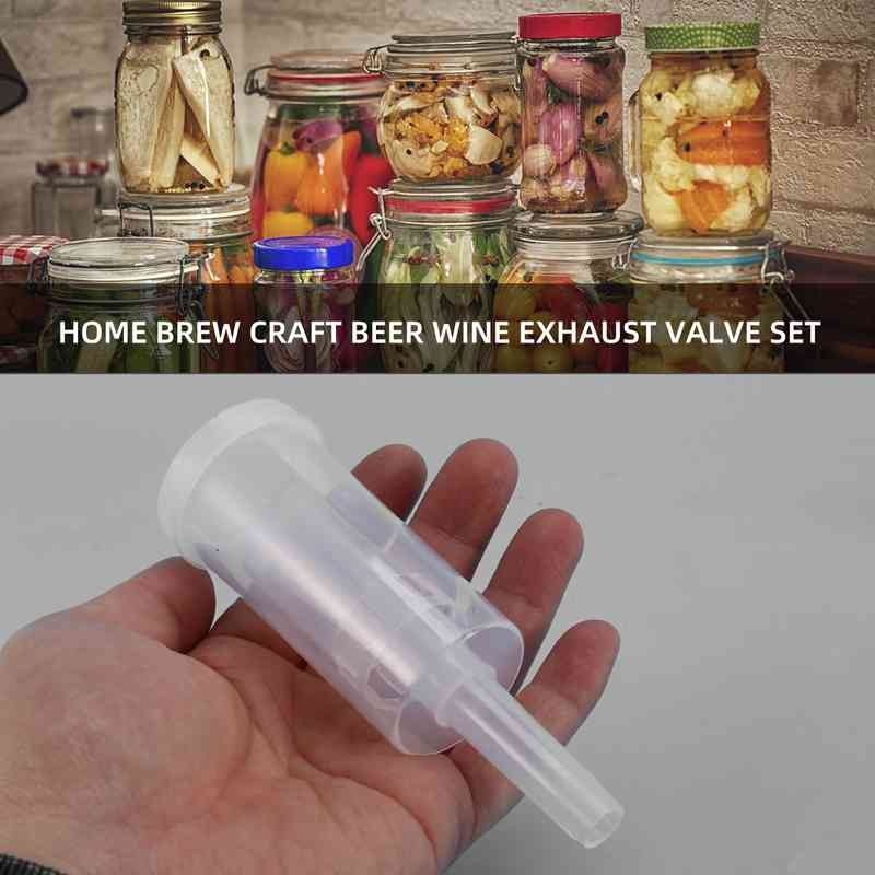 ชุดล็อคลมสําหรับหมัก, 20 ชิ้นซิลิโคน แหวนยาง และ แอร์ล็อค พลาสติก 6 ชิ้นสําหรับรักษา, การต้มเบียร์, ทําไวน์, หมักกะหล่ําปลีดอง, - รูปที่ 4