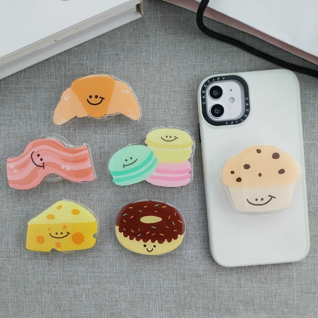 Griptok Acrylic ลายBakery การ์ตูนติดหลังมือถือ ที่ติดโทรศัพท์ กริ๊บต็อก