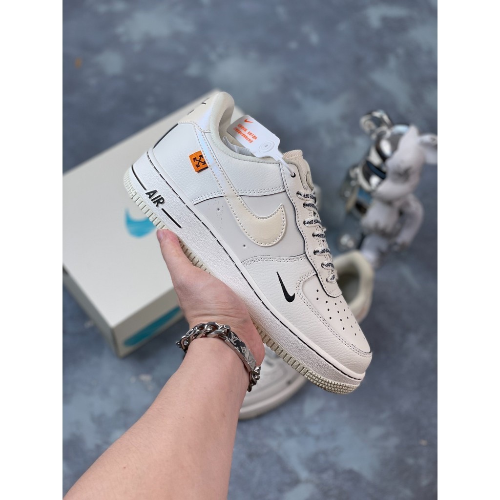 Air force 1 '07 low "off white co รองเท ้ าผ ้ าใบยาง 3m