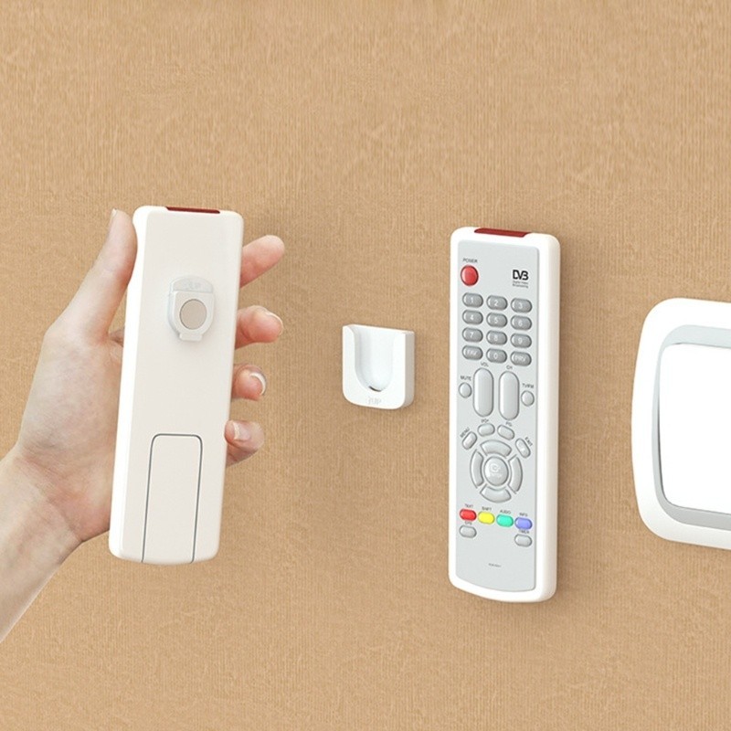 ตะขอแม่เหล็กติดผนัง แขวนรีโมทและอุปกรณ์จัดเก็บสะดวก กันหาย ใช้งานง่าย ติดตั้งได้ทุกมุมในบ้าน - รูปที่ 2