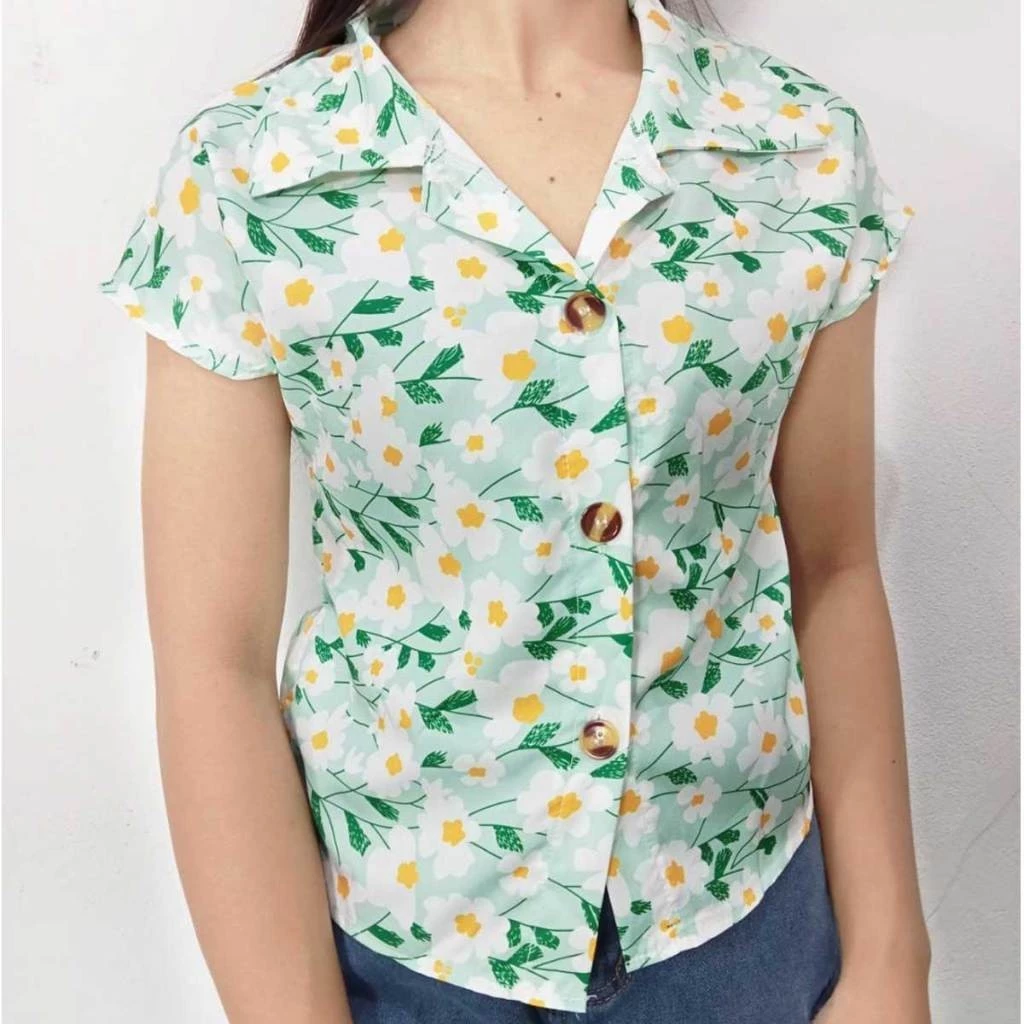 Jany เสื้อลายดอกไม้แขนสั้น สำหรับผู้หญิง thumbnail 7