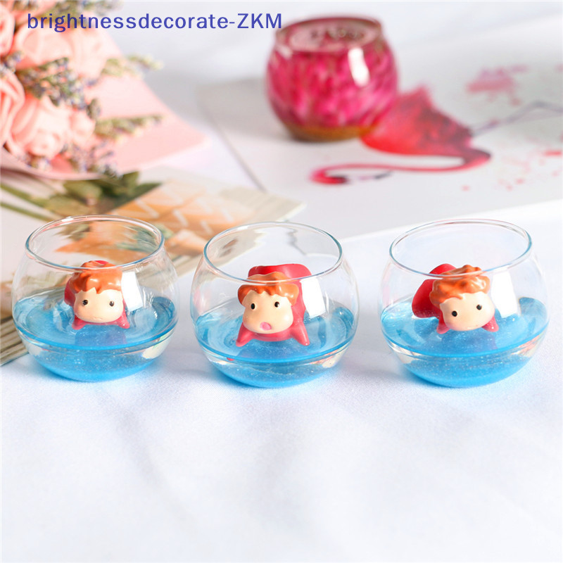 [ความสดใส] Anime Goldfish Princess Ponyo Micro Landscape Jewelry Mini Luminous Goldfish Ji Glass DIY