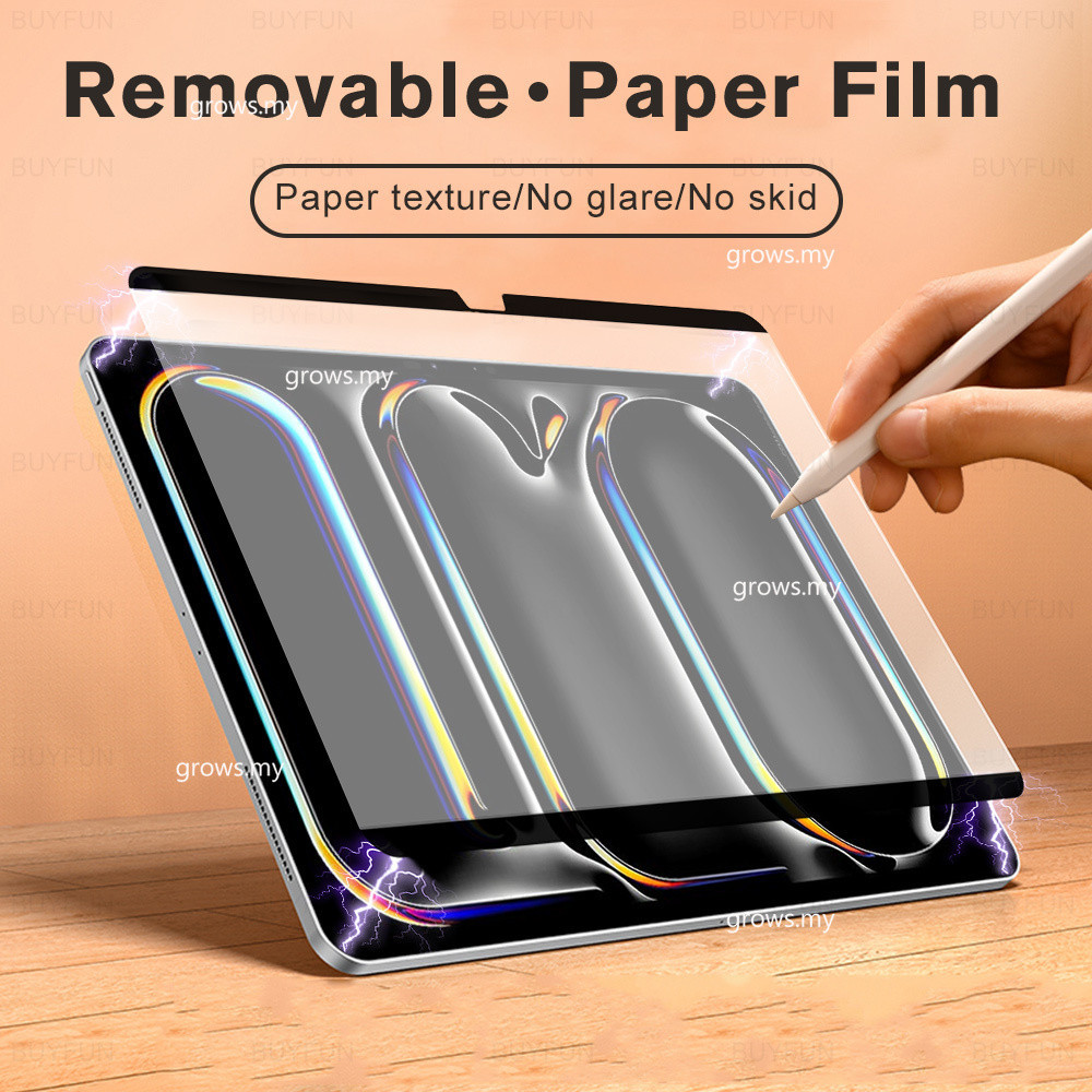 Magnetic Paper Screen Protector สําหรับ iPad Pro 13 2024 Like Writing Matte Film i Pad Air 11 นิ้ว i