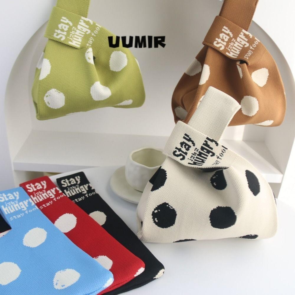 UUMIR กระเป๋าถือถัก แฮนด์เมด ทรงโท้ท สําหรับผู้หญิง