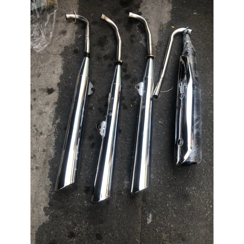 2543 ท่อไอเสียเวฟ 50cc 100 cc 110 cc cxn air hook PXL 5354 คอสแตนเลส