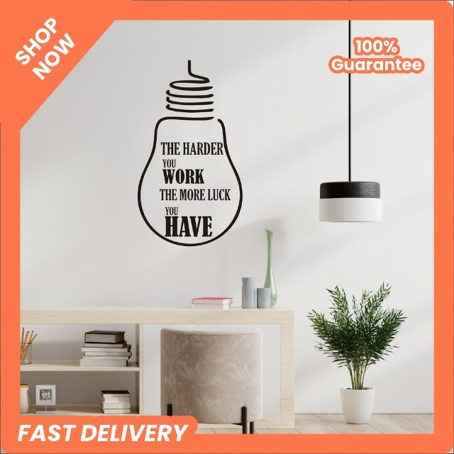 CUTTING STICKER QUOTES WALL STICKER UK 45X25 QS10