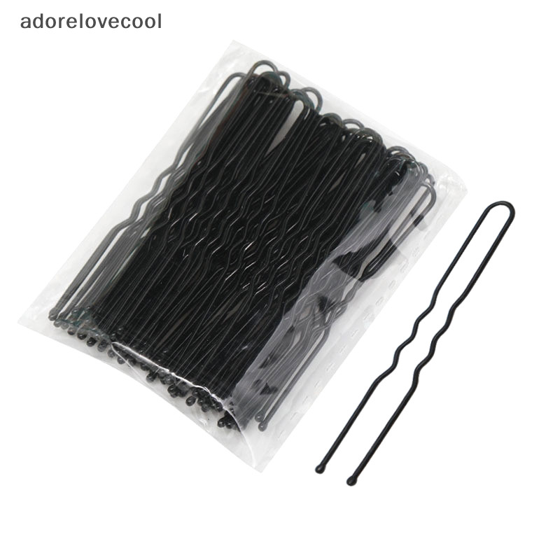 Adth 50 ชิ้น 5/6/7 เซนติเมตรผู้หญิงผม Waved U-รูป Bobby Pin Barrette Salon Grip คลิปเจ้าสาว Hairpins โลหะอุปกรณ์เสริมผม Bun Martijn