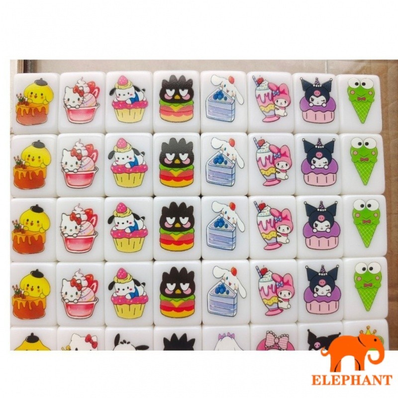 Tiktok ขายร ้ อนรุ ่ น Mahjong Push Puzzle Board เกม Sanrio การ ์ ตูนน ่ ารัก Family Party Cross-Bor