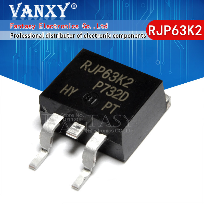 10 ชิ้น RJP63K2 TO-263 63K2 TO263 ส่วนประกอบอิเล็กทรอนิกส์ vanxy
