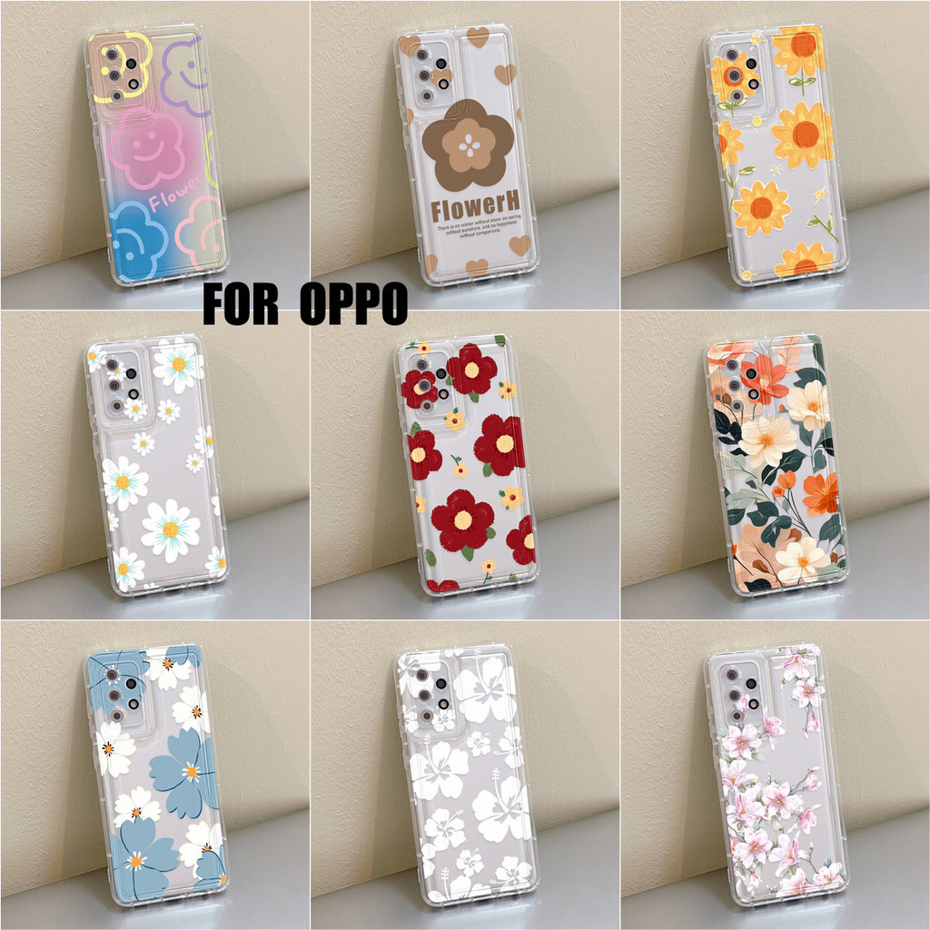 TPUเคสFor OPPO A57 2022 A60 A98 A5S A7 A12 A5 2020 A17 A17K A74 A95 A15 A16 A54 A9 2020 A36 A76 A96เคสโทรศัพท์มือถือSoft