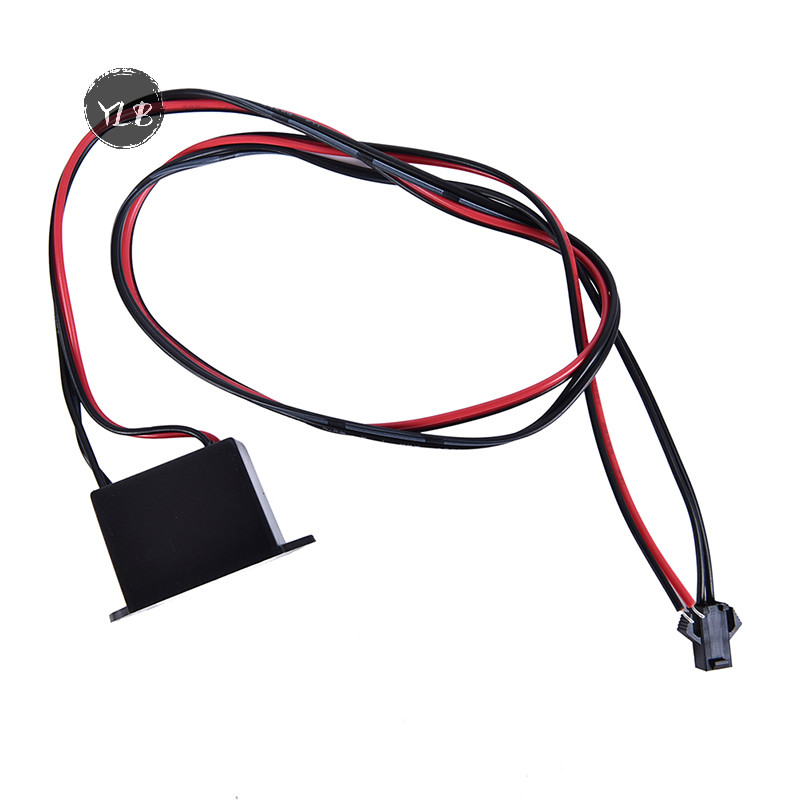 Ylb &gt; 12V Neon EL Wire Power Driver Controller Glow Cable Strip Light Inverter Adapter ใหม ่