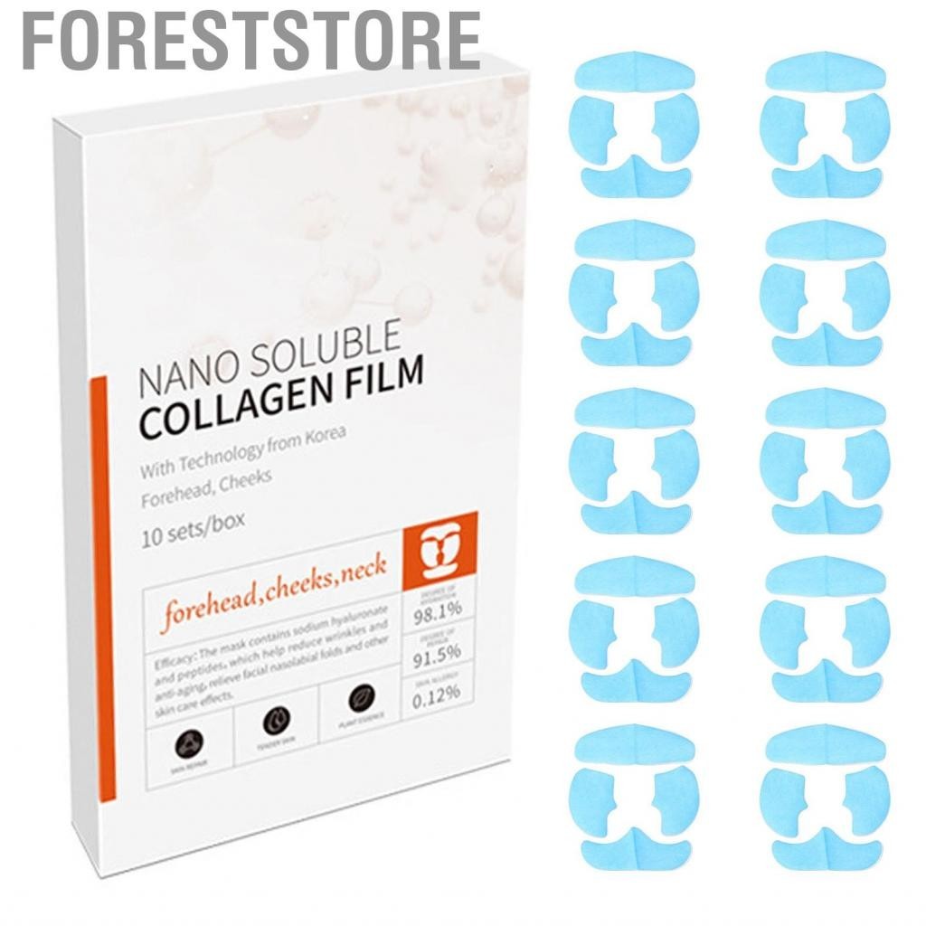 Foreststore Collagen Supplement Film  Protect Skin Tightening Hydrating Nano Soluble Prevent Fine Lines 10 Packs for Sagging