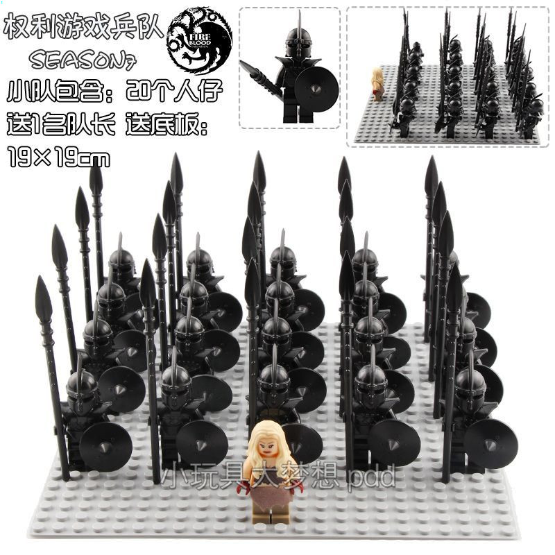 Kuari Dragon Knight Minifigure Muji ทหาร Shadow Legion ใช้งานร่วมกับ Lego ยุคกลาง MOC ประกอบเล่น