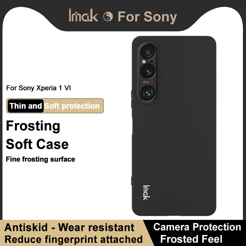 Imak Ultra thin Frosted Casing Sony Xperia 1 VI Matte Soft TPU Case Xperia1 Mark 6 Silicone Back Cov