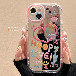 Ready Stock Compatible For Samsung A05 A05S A15 A14 A13 A12 A55 A54 A51 A35 A34 A32 A25 A24 A03 A02S Cartoon Cute Patterns Advanced Minimalist Mirror Phone Case Anti Drop Protective Case