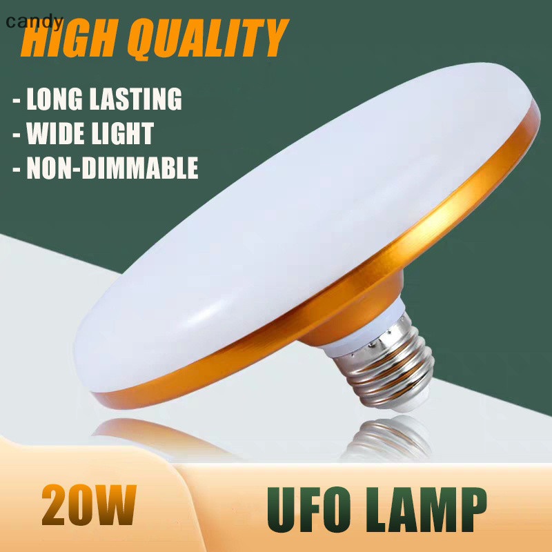 Ndy หลอดไฟ Led E27 หลอดไฟ Led Super Bright 20W 220V UFO ไฟ Led ในร่มสีขาว Lightg โคมไฟตั้งโต๊ะโรงรถ N