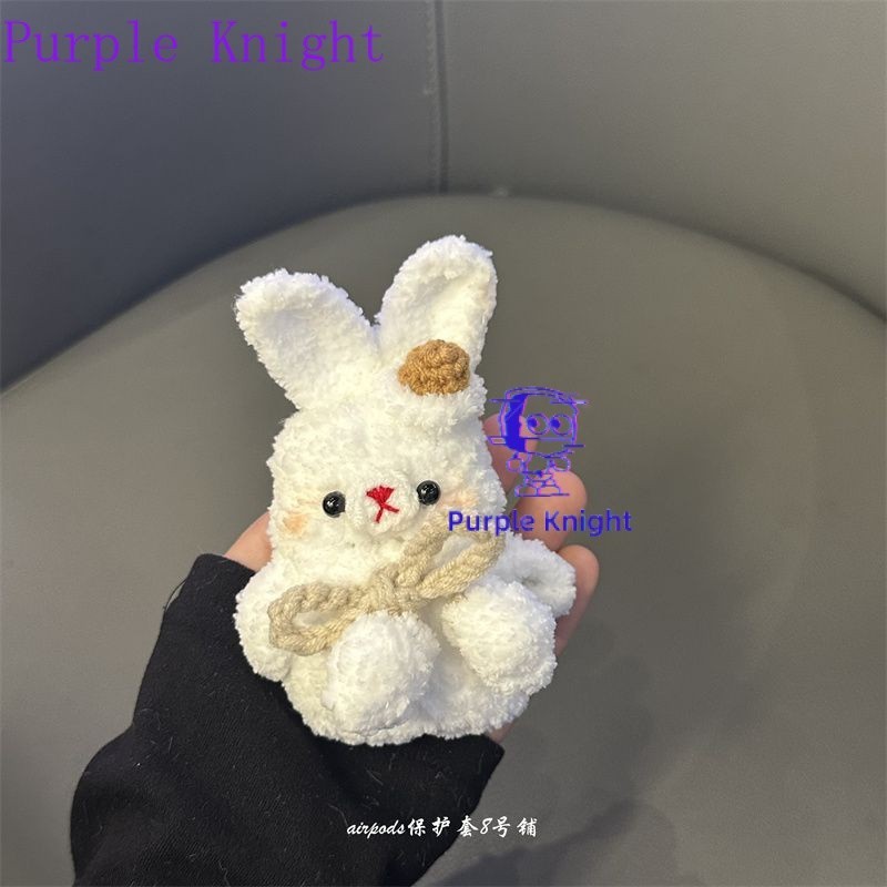 Insน่ารักfur Ball BunnyเหมาะสําหรับAirpods Proชุดหูฟังไร้สายบลูทูธเคส 2nd Generation 3rd Generation AirPods3 Pro2 ป้องกันกรณีกล่อง