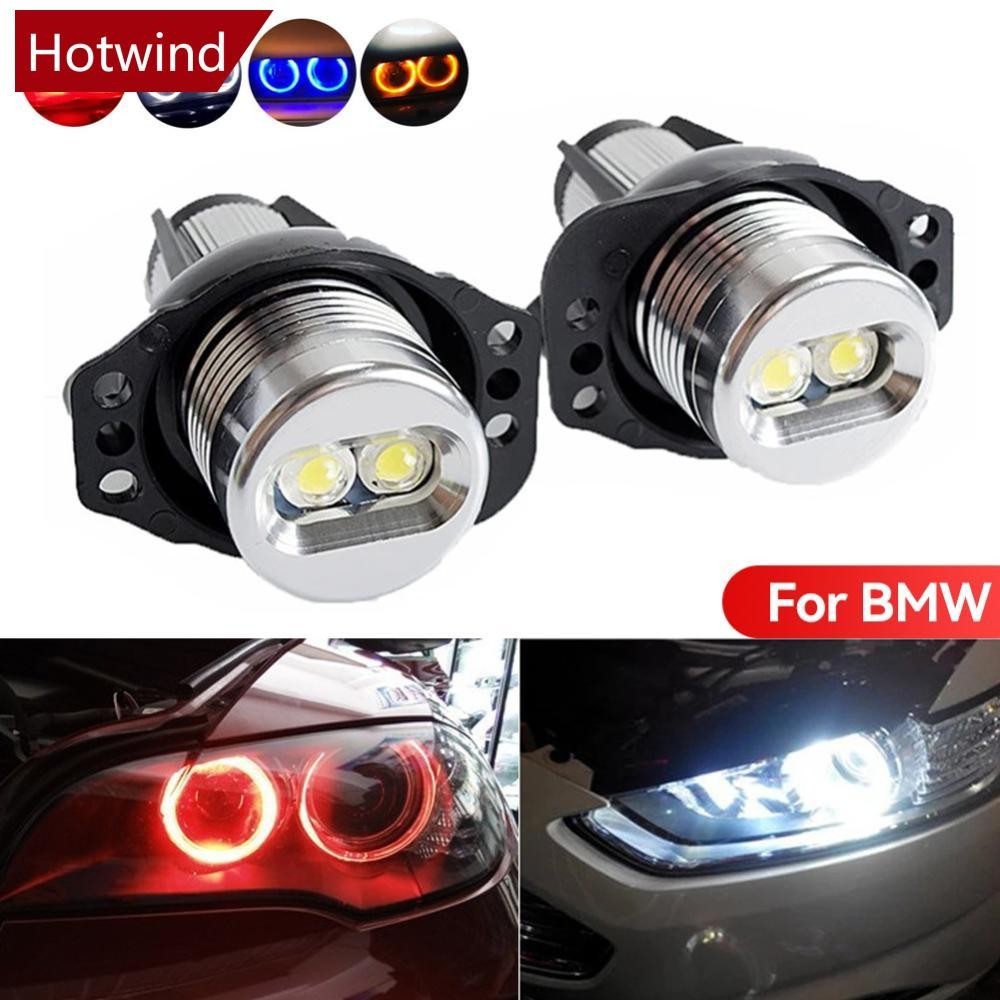 Hotwind 2 ชิ้นรถ LED Angel Eyes Marker หลอดไฟรถด้านข้าง Bright ไฟหน้าเปลี่ยน 6 วัตต์สําหรับ BMW 3 Se