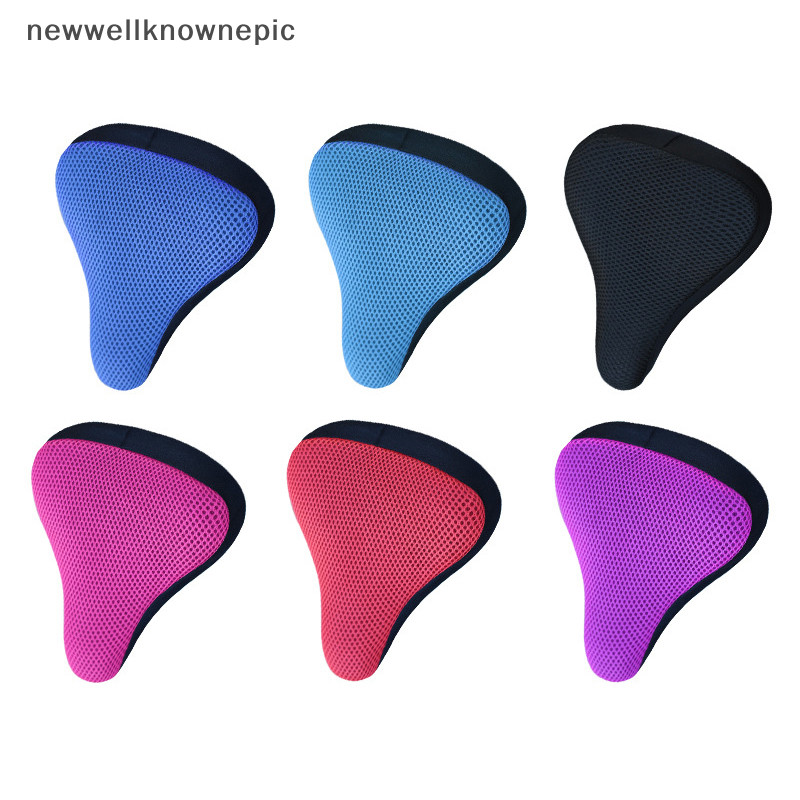 Newwellknownepic จักรยานอาน 3D นุ่มจักรยานที่นั่งขี่จักรยานซิลิโคนเบาะรองนั่งขี่จักรยาน Breathable อานสบายจักรยานจักรยาน TH