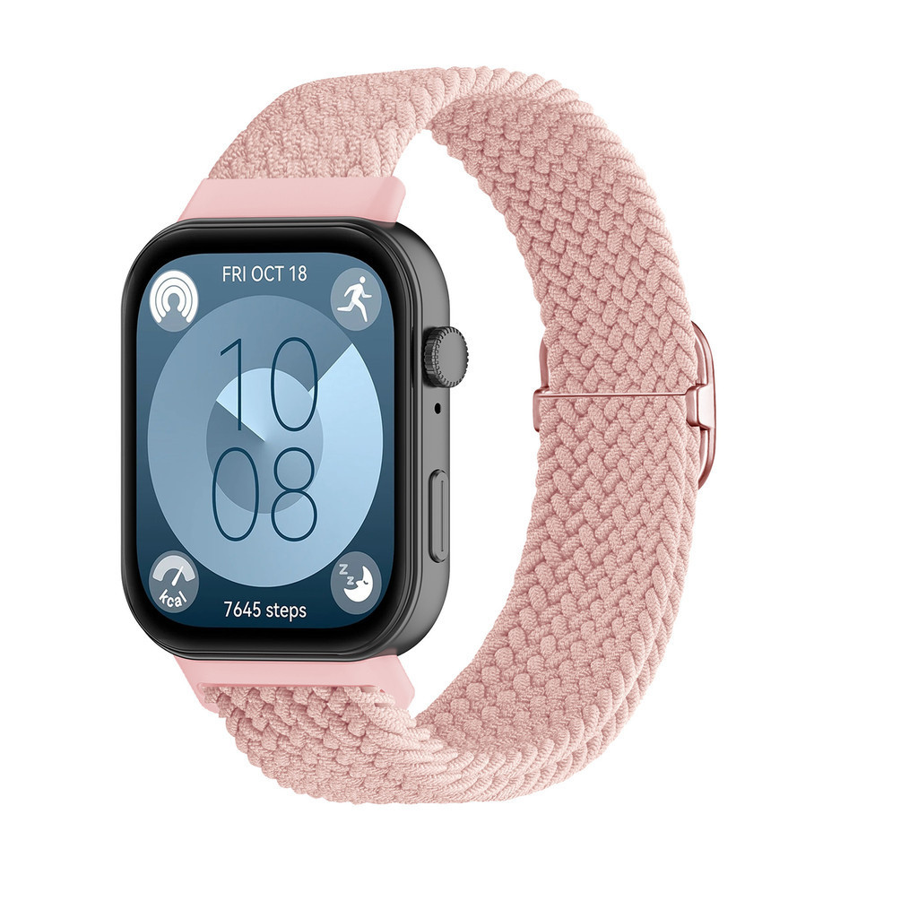 สายนาฬิกาถักยืดหยุ่นแบบใหม่สำหรับ Huawei Watch Fit 5 / Fit 5 pro / Fit 4 / Fit 4 pro / Fit 3 สายไนลอนปรับได้ อุปกรณ์เสริม ราคา ถูกที่สุด ดีลบีเคเค แกลเลอรีภาพที่ 7