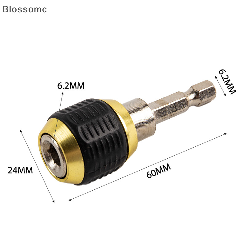 Blossomc 60 มม.Hex Handle Quick Coupling สว ่ านมือไฟฟ ้ า Self-locking Connecg Rod ใหม ่