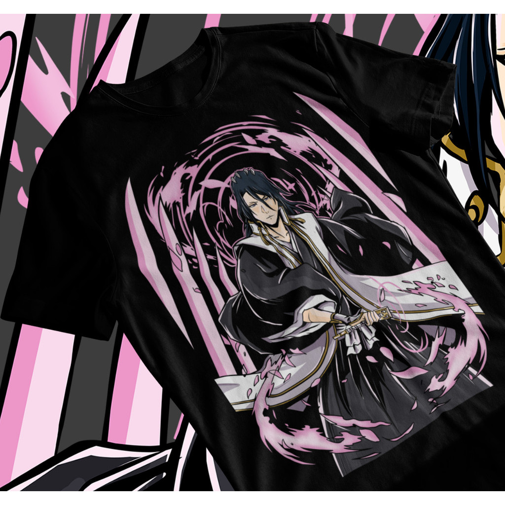 Bleach Byakuya Bankai Manga Strip Anime Unisex Tshirt เสื้อยืด Soft Tee