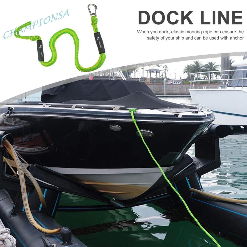 เรือ Bungee Dock Lines Marine Mooring เชือกเรือ Bungee Anchor Dock Line Bungee Cord PVC เรือมอเตอร ์ Kayak อุปกรณ ์ เสริม [champions.th ]