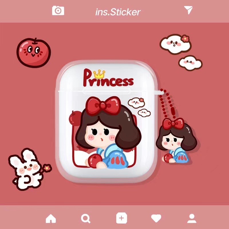 🎁Barbie🎁 เคสซิลิโคนสำหรับหูฟังไร้สาย  AirPods ชุดหูฟังซิลิโคน Bluetooth มาตรฐานป้องกันการตกและกันฝุ่น#DLLTPU