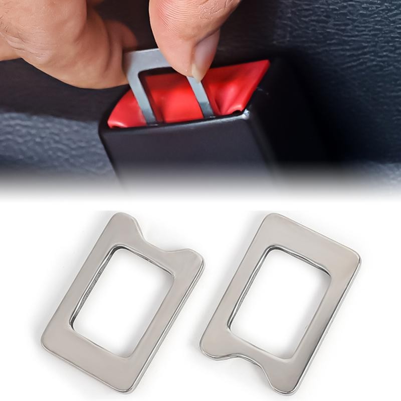 หัวเข็มขัดเบาะรถยนต์ - Bayonet Muffler - Universal, สแตนเลส, ทนทาน - คลิปหัวเข็มขัด - Multi-Functional Extender Seatbelt Buckle Plug - อุปกรณ์ตกแต่งเบาะรถยนต์