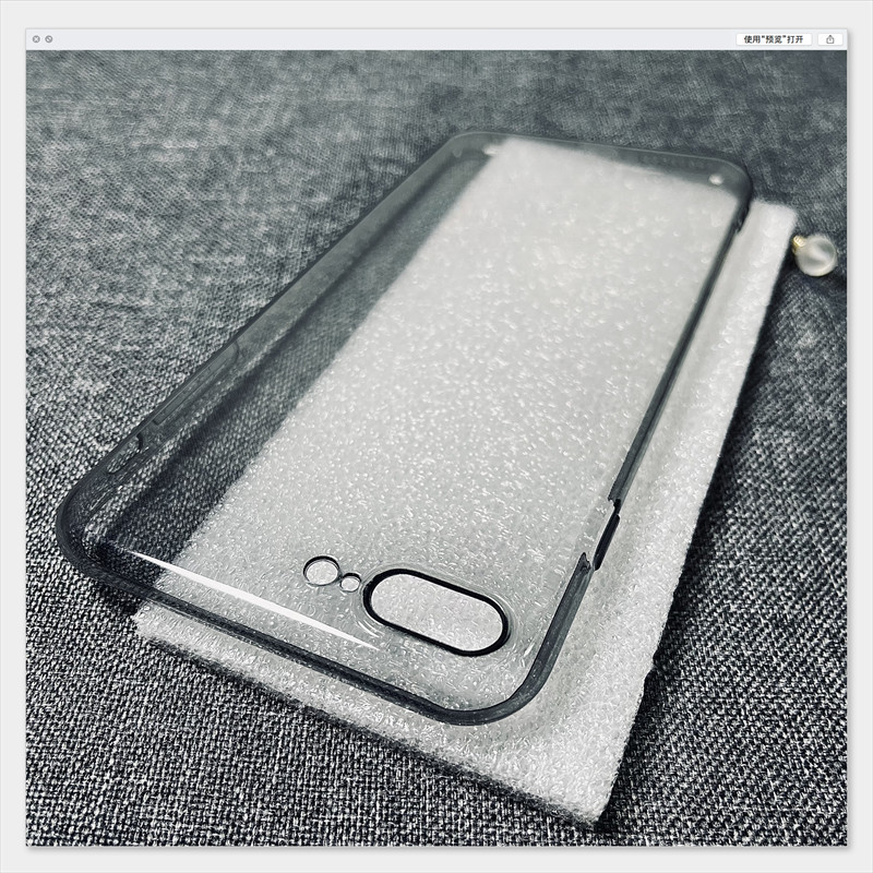 เคสซิลิโคนอ ่ อนนุ ่ มบางเฉียบสําหรับ Iphone 7 8 Plus SE II III 2020 ฝาครอบโทรศัพท ์ ด ้ านหลังโปร ่ งใส