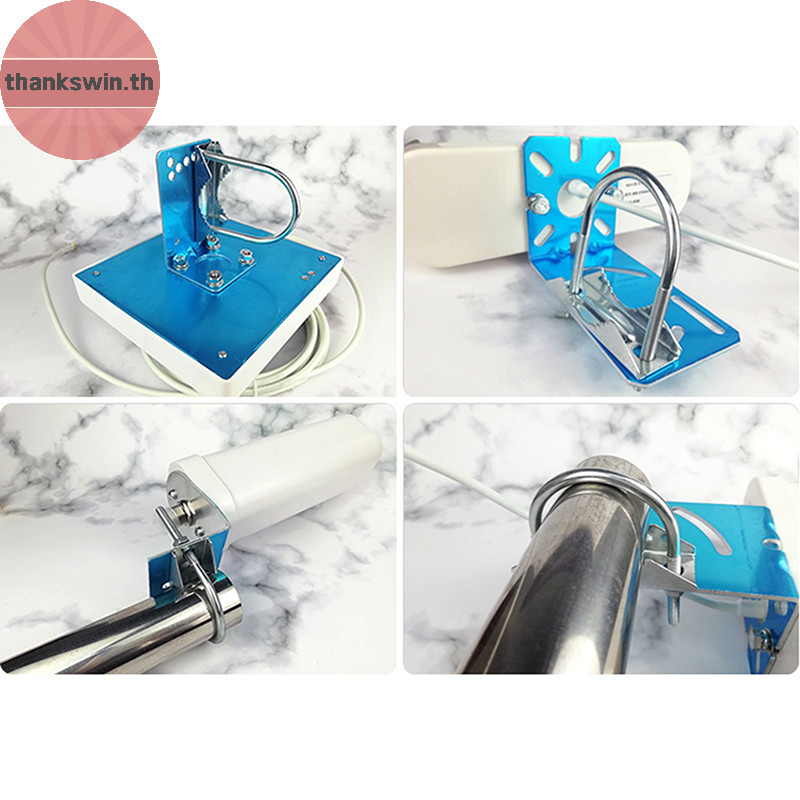 Thankwin Antenna Mast Clamp Antenna Mount Clamp U-Bolt สําหรับ Helium Miner Antenna th