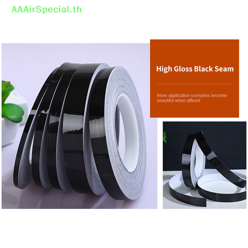 Aaairspecial 50 เมตร/ม้วนสีดําทองเงินชั้น Edging กันน้ําตะเข็บสติ๊กเกอร์ติดผนังเพดานตกแต่งบ้าน Self-กาวกระเบื้องเทป TH ราคา ถูกที่สุด ดีลบีเคเค แกลเลอรีภาพที่ 7