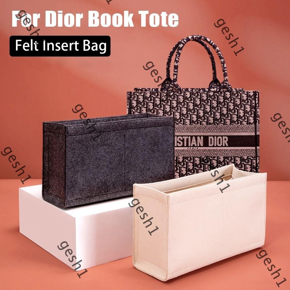 Gesh1 1 ชิ้นใส่กระเป๋า,ถุงเก็บแบบพกพา Linner กระเป๋า,กระเป๋าเดินทางหลายกระเป๋าพร้อมกระเป๋าซิปสําหรับ Dioor Book Tote กระเป๋า