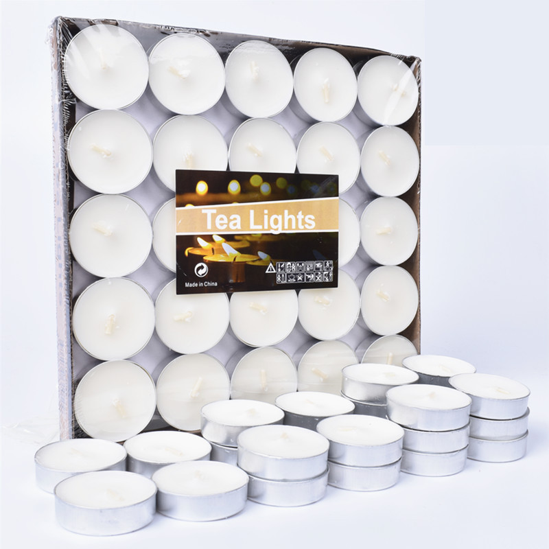 🔥เทียนทีไลท์ Tealight ของแท้ (แพ็ค 50 ชิ้น)ร้กลิ่น ไร้ควัน สีขาว แดง สีชมพู สีม่วง ใช้งานง่าย ปลอดภัย