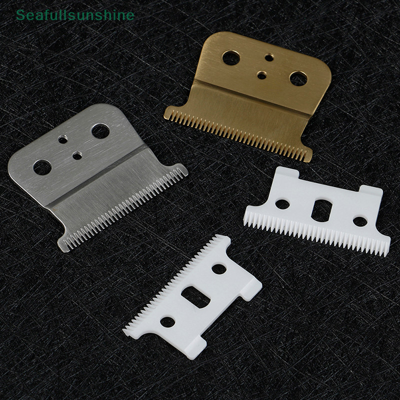 Seaf> 2PCS เซรามิคตัดผมใบมีดตัด T-outliner เปลี่ยนชุด Fit สําหรับ Andis เฉือนได้ดี
