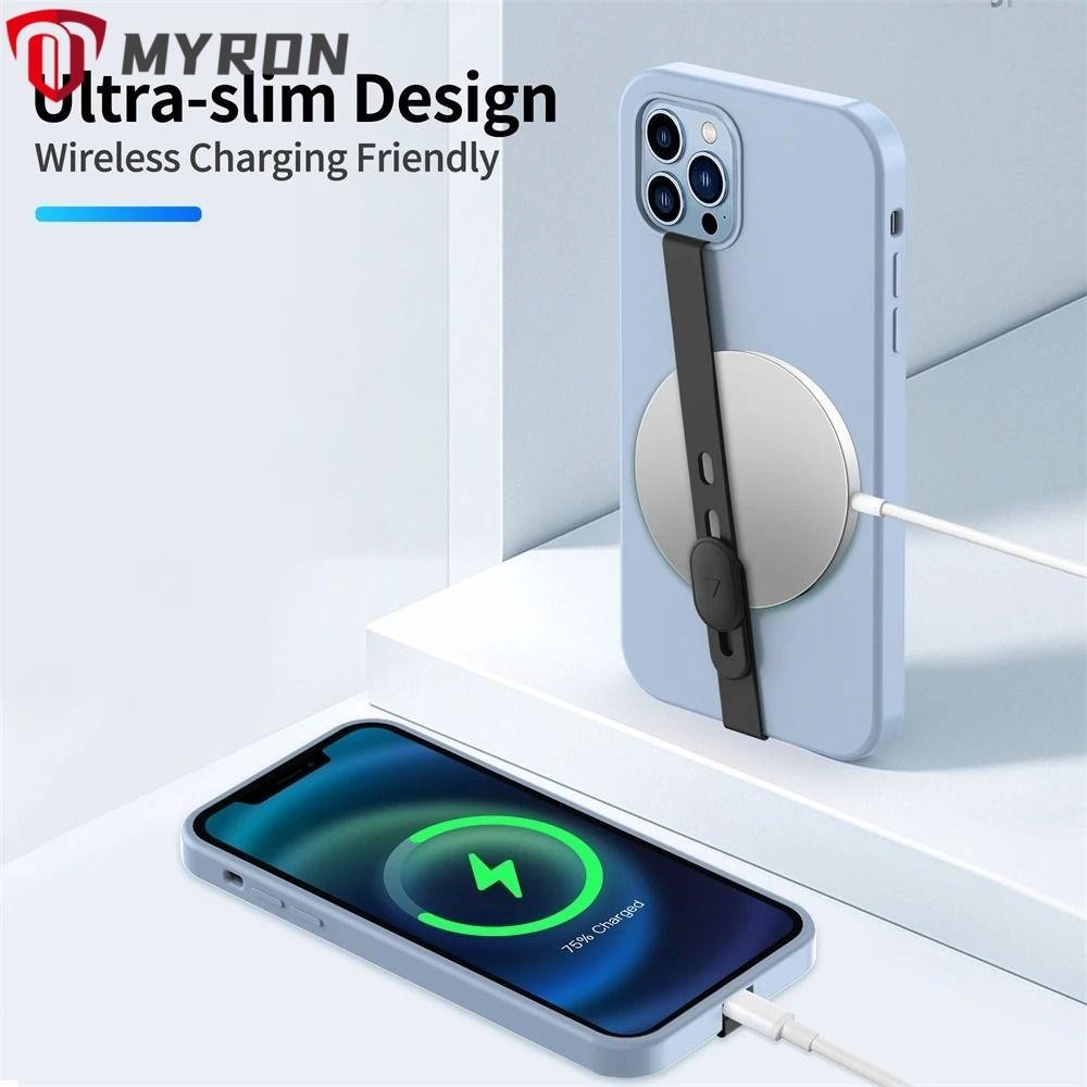 ไมรอน สายรัดข้อมือโทรศัพท์,สายโทรศัพท์แบบปรับได้ยืดหยุ่น,ซิลิโคนสากลป้องกันการสูญหายที่วางโทรศัพท์นิ้วจับอุปกรณ์โทรศัพท