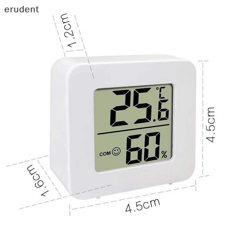 Erudent ครัวเรือน Precision ในร่ม LCD Digital Temperature Room เครื่องวัดความชื้นเซ็นเซอร์เครื่องวัดความชื้นใหม่ - รูปที่ 3