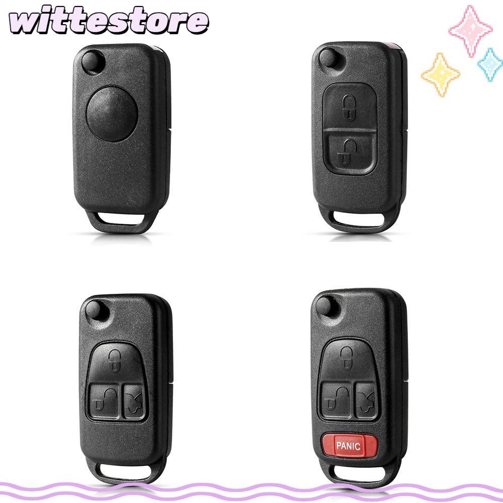Witte Remote Key, HU39 HU64 Flip Car Key Cover, 1/2/3/4 ปุ่มพับ Key Shell สําหรับ Benz B200 A160 W12