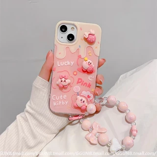 ใช้งานร่วมกับสําหรับiphone 15 14 13 12 11 Pro MAX X XR XS MAX 7 8 Plus SE 2020 น่ารักการ์ตูนสามมิติสตรอเบอร์รี่Star Kabiเคสโทรศัพท์ปกอ่อน