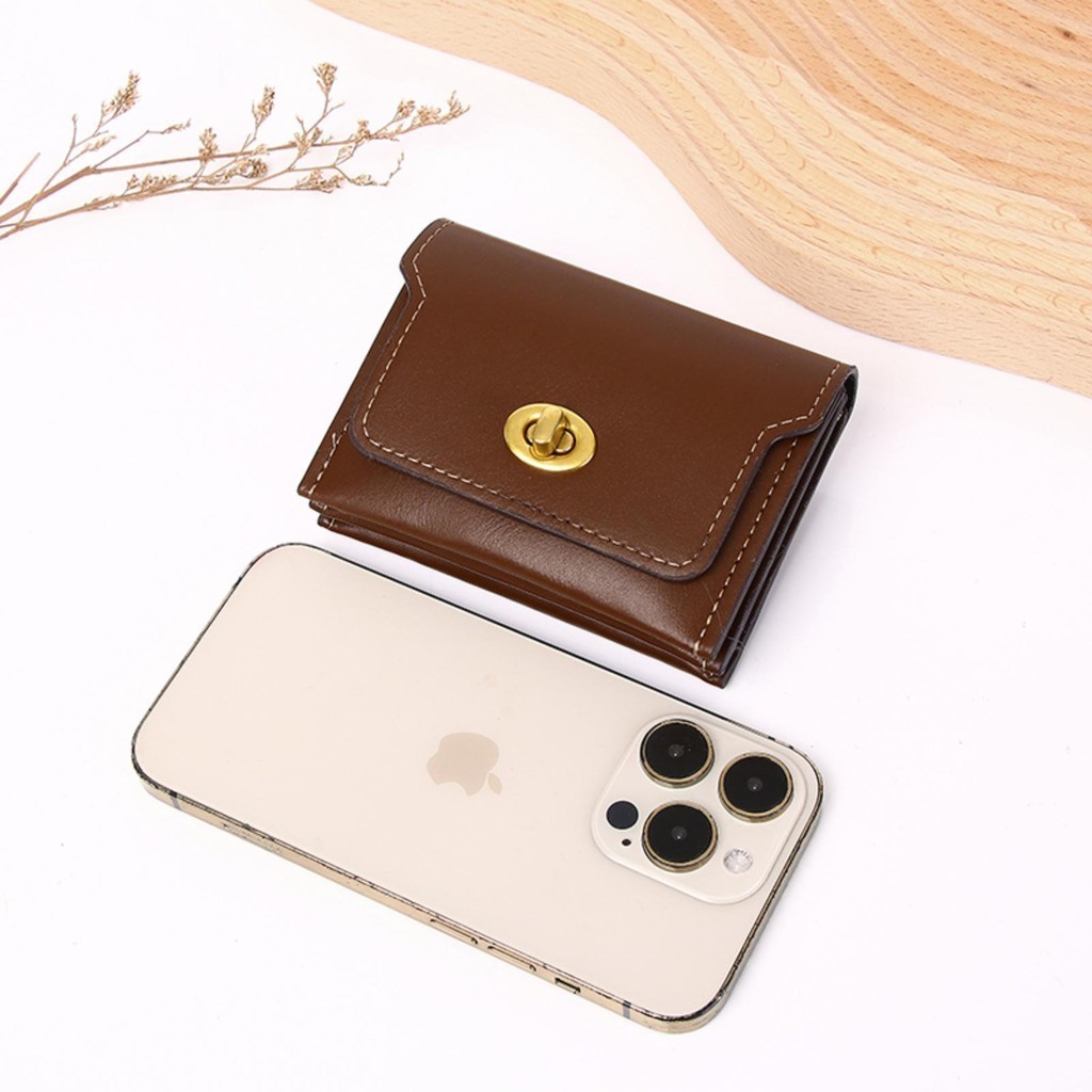 【พร้อมส่ง】Miss Bag Fashion กระเป๋าสตางค์ หนัง Puใบสั้น  แบบพกพาสําหรับผู้หญิง
