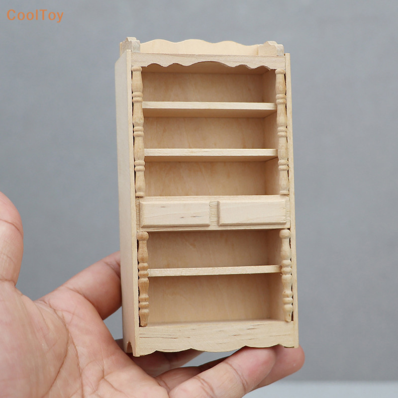 Cooltoy 1/12 ตุ๊กตามินิตู้ตุ๊กตา House Cupboard ตุ๊กตาเฟอร์นิเจอร์อุปกรณ์เสริมสําหรับเด็กแกล้งทําเป็นเล่นของเล่นร้อน