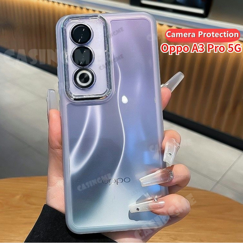 Oppo A3 Pro 5GปลอกใสสําหรับOppo A3 Pro A3Pro 3A OppoA3Pro 5G 4G 2024 เคสโทรศัพท์ชุบโปร่งใสนุ่มบางใสกล้องป้องกันปกหลัง