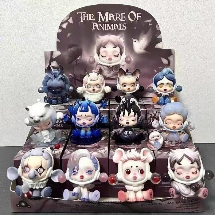 POPMART SKULLPANDA Dream Food Animal Series Mystery Box รูปสาวน่ารักอินเทรนด์สาวของขวัญตุ๊กตาตกแต่ง POPMART W8VQ
