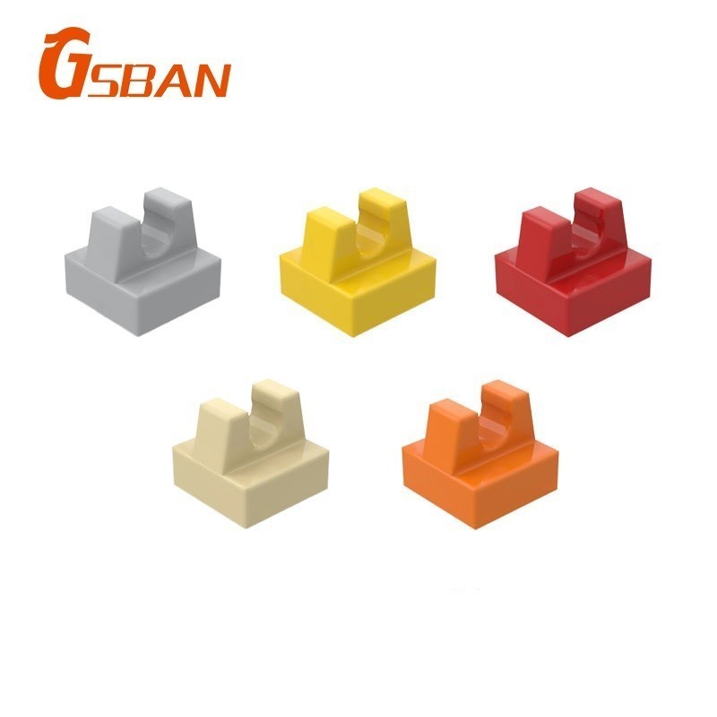 Gsban 15712 อิฐ 20 ชิ้นเปิด O คลิปแผ่น 1x1 ใช้งานร่วมกับ Lego อนุภาค 12825 Building Blocks อุปกรณ์เส