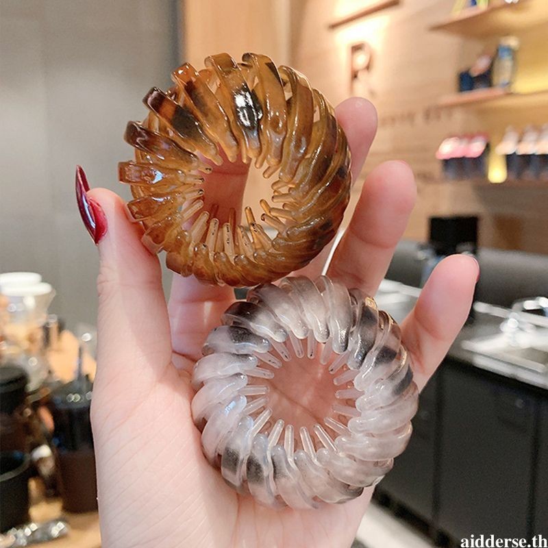 aidderse.thBirds Nest Hair Tie ผมเหล็ก Hairpin หางม้า Headdress ผมปุยอุปกรณ์เสริมผม-