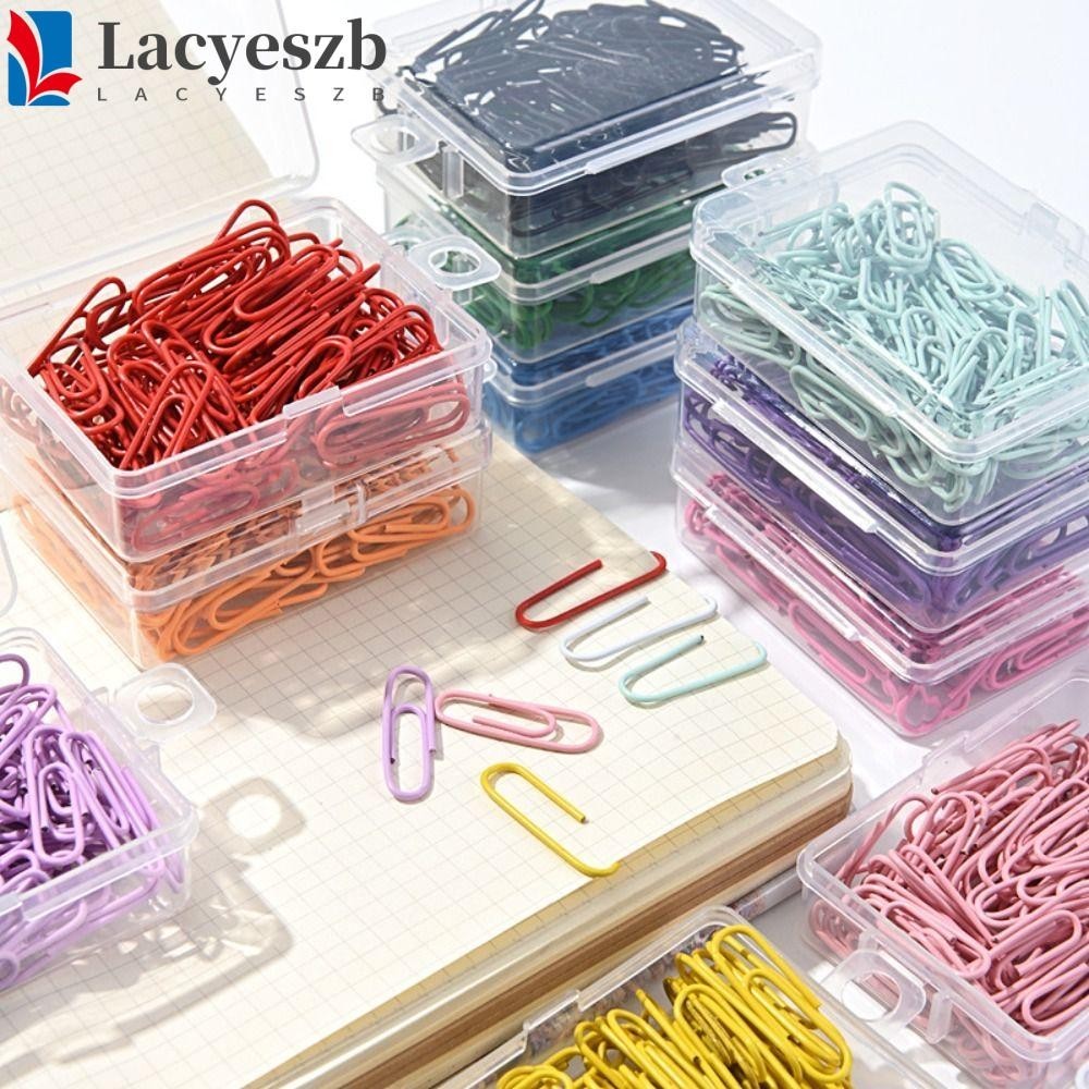 Lacyeszb 50 ชิ้นคลิปหนีบกระดาษโลหะ, คลิปหนีบบุ๊คมาร์คสีสร้างสรรค์, ที่ใส่แฟ้มโลหะผสม Binding Binder Clamps Office