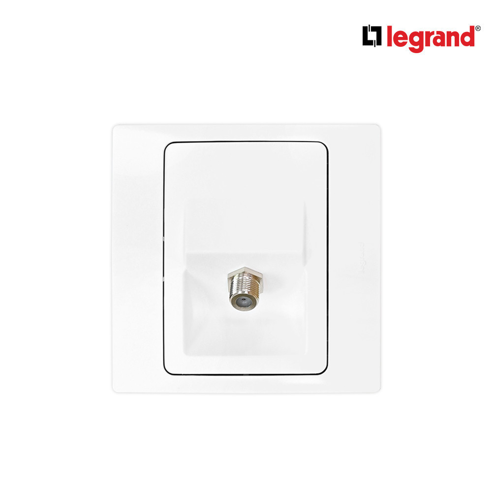 Legrand เต้ารับโทรทัศน์ แบบเสียบ 1 ช่อง สีขาว รุ่นมาเรียเซนต์ | Mallia Senses | 281152