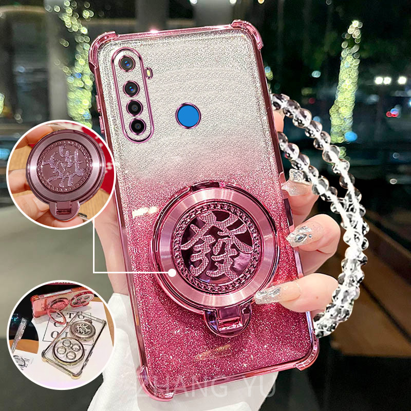 กันกระแทกcase สําหรับ Realme 5 5i 5s 6i c3 เคสโทรศัพท์ 3D Wealth Bracket สร้อยข้อมือใหม่ softcase ราคา ถูกที่สุด ดีลบีเคเค แกลเลอรีภาพที่ 5